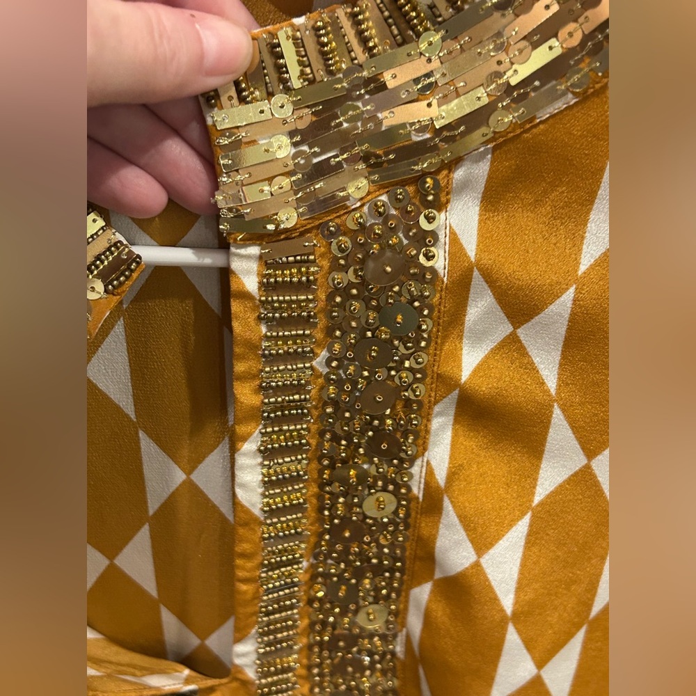 Tory Burch Silk Tunic, Tile Pattern - image 6